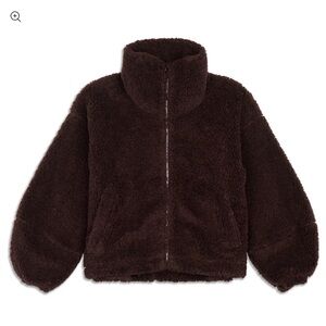 Lululemon brown Sherpa jacket - size 6
